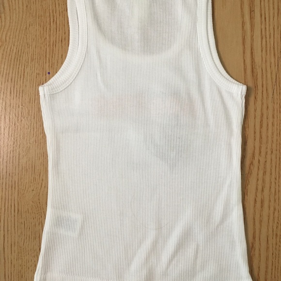 New Vintage Toddler Girls Ribbed Tank From Kirby Texas White Sizes 2-3T - Picture 7 of 9